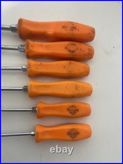 Snap On Tools Screwdriver Set Harley Davidson Old Style Hard Handle 6pc Set