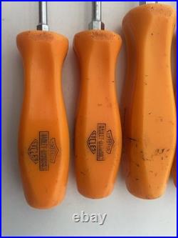 Snap On Tools Screwdriver Set Harley Davidson Old Style Hard Handle 6pc Set