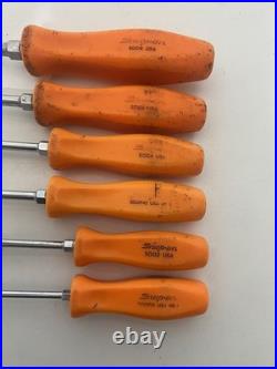 Snap On Tools Screwdriver Set Harley Davidson Old Style Hard Handle 6pc Set