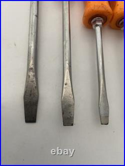 Snap On Tools Screwdriver Set Harley Davidson Old Style Hard Handle 6pc Set