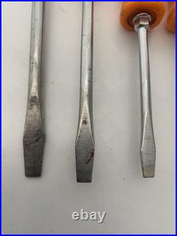 Snap On Tools Screwdriver Set Harley Davidson Old Style Hard Handle 6pc Set