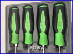 Snap On Tools Torx Screwdriver Set Green Handle T8-T45 With Tray SGDTX