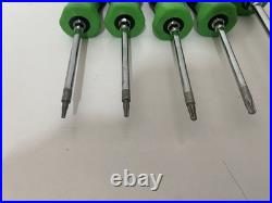 Snap On Tools Torx Screwdriver Set Green Handle T8-T45 With Tray SGDTX