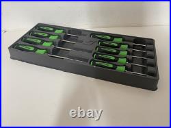 Snap On Tools Torx Screwdriver Set Green Handle T8-T45 With Tray SGDTX