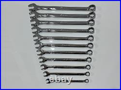 Snap-On Tools USA OEX711B SAE 11pc Combination Wrench Set (3/8 to 1) 12 Point