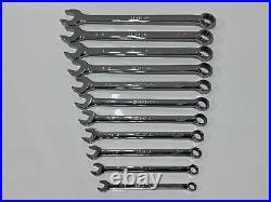 Snap-On Tools USA OEX711B SAE 11pc Combination Wrench Set (3/8 to 1) 12 Point