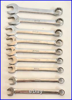 Snap On Tools USA OEXS709 9pc SAE Short Combination Wrench Set 12 Point #9