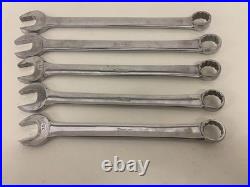 Snap On Tools Vintage Spanner Set 20-24mm Old Logo 5pc Set OEXM