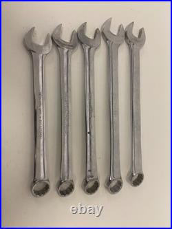 Snap On Tools Vintage Spanner Set 20-24mm Old Logo 5pc Set OEXM