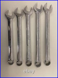 Snap On Tools Vintage Spanner Set 20-24mm Old Logo 5pc Set OEXM