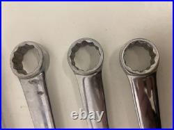 Snap On Tools Vintage Spanner Set 20-24mm Old Logo 5pc Set OEXM