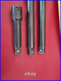 Snap On Used Set Of 3 3/8 Drive Impact Extensions Free Postage