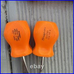 Snap On tools Screwdriver In Orange set of 5