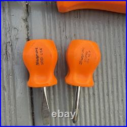 Snap On tools Screwdriver In Orange set of 5