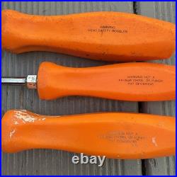 Snap On tools Screwdriver In Orange set of 5