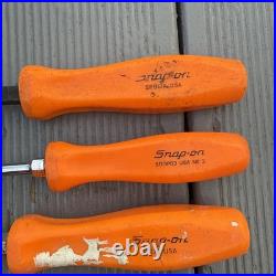 Snap On tools Screwdriver In Orange set of 5