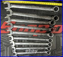 Snap-on 10pc 12-Point Metric Flank Drive Combination Spanner Set (10-19 mm)
