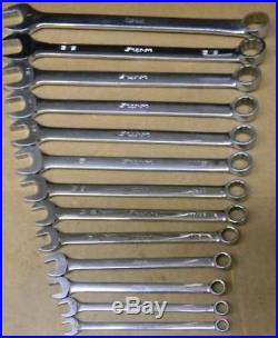 Snap-on 13pc Sae 12pt Combination Wrench Set 5/16 Thru 1