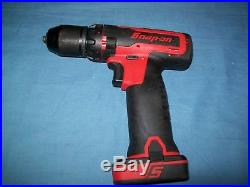 Snap-on 14.4 V MicroLithium Cordless Drill with 1 battery CDR761A Barely Used