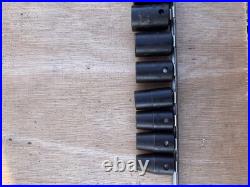 Snap-on 1/2 Drive Impact SAE sockets 6pt 15pc 3/8 To 1 1/4
