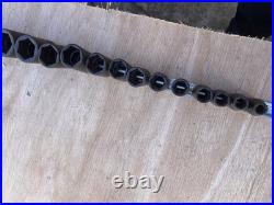 Snap-on 1/2 Drive Impact SAE sockets 6pt 15pc 3/8 To 1 1/4