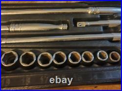 Snap-on 1/2 general Service Socket Set 317AMMPC S80A and breaker 12-24mm £813RRP