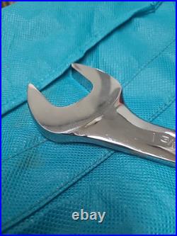 Snap-on 1-3/16 SAE 4-Way Open End Angle Chrome Wrench USA VS38B