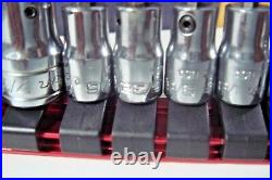 Snap-on 1/4 3/8 drive Ball-end Hex Allen Socket Driver Set 21 Piece With Rail J6