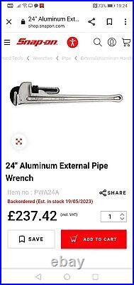 Snap on 24 Inch Pipe Wrench