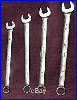 Snap-on 24pc 12 Point SAE Flank Drive Standard Combination Wrench Set(1/4-1-5/8)