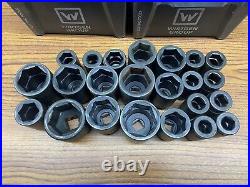 Snap-on 3/4 Drive Socket Set Of 23 + 2 Cases