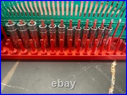 Snap-on 3/8 Drive 6-Point Metric Flank Drive Deep Socket Set 8-19mm 12 Pieces