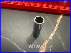 Snap-on 3/8 Drive 6-Point Metric Flank Drive Deep Socket Set 8-19mm 12 Pieces