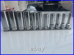 Snap on 3/8 imperial deep socket set