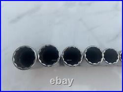 Snap on 3/8 imperial deep socket set