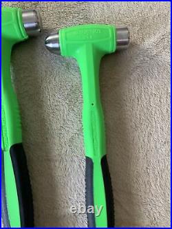 Snap on 3pc green hammer set, never used