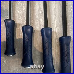 Snap-on 4-Piece Pry Bar Set, Metal pry bars with Blue/Black Handles