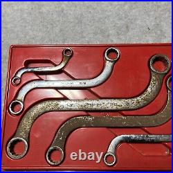 Snap on 5 Piece set S Shaped Wrenches SBX1820, SBX2224, SBX2628, 1416 1012 Curve