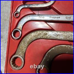 Snap on 5 Piece set S Shaped Wrenches SBX1820, SBX2224, SBX2628, 1416 1012 Curve