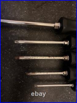 Snap-on 5 piece Torx driver set