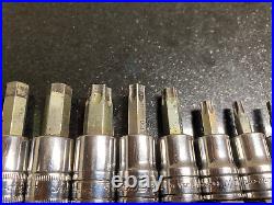 Snap on 7 pice allen sockets and 9 pice torx sockets 207EFAMY And 209EFTXBY