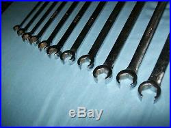 Snap-on 8 to 19 mm 6-point Flare Nut Open End Line Tubing Wrench Set RXSM8 to 19