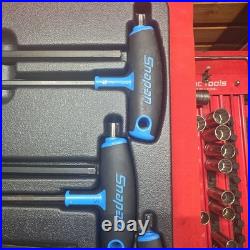 Snap-on AWBSSGM10 Metric T-Handle Hex Key Set Ball End 8pc Black/Blue