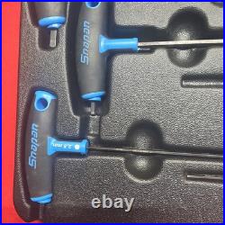 Snap-on AWBSSGM10 Metric T-Handle Hex Key Set Ball End 8pc Black/Blue