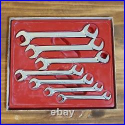 Snap-on Angle-head Open End Wrench Set 7 Pieces