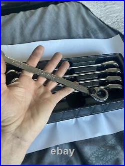 Snap on Flank Drive Plus ratchet spanners 15,16,17,18,19mm 5Pc 15°