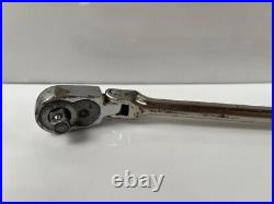 Snap-on Flex Head Ratchet F712 3/8 Drive Bent Handle Ratchet Genuine