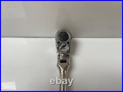 Snap-on Flex Head Ratchet F712 3/8 Drive Bent Handle Ratchet Genuine