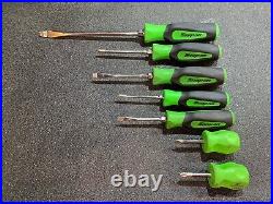 Snap on Green Screwdriver Set Instinct Handle 7x