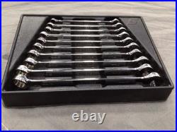 Snap-on Long Combination Spanner Set 10 Pieces Hardly Used With Case 10to 19mm